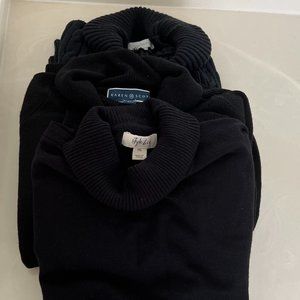 3 pack  Black turtleneck sweatshirt